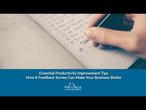 Essential Productivity Improvement Tips