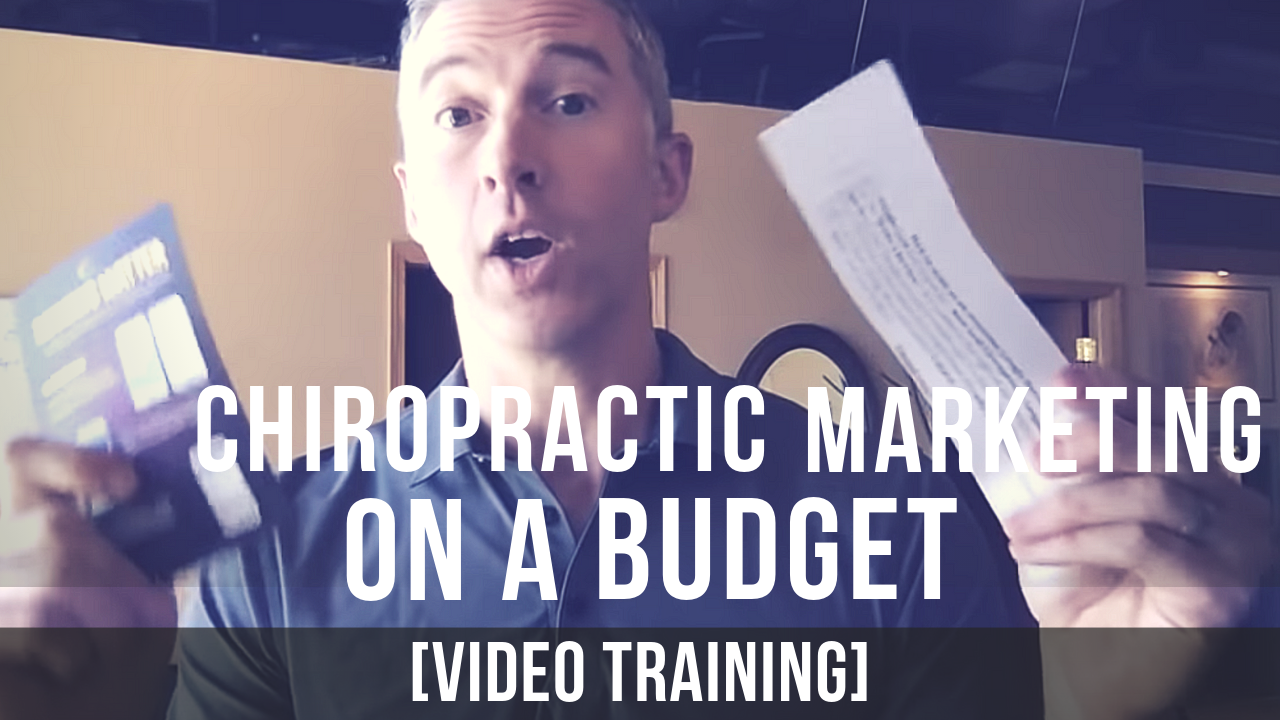 Marketing chiropractic practice on a budget